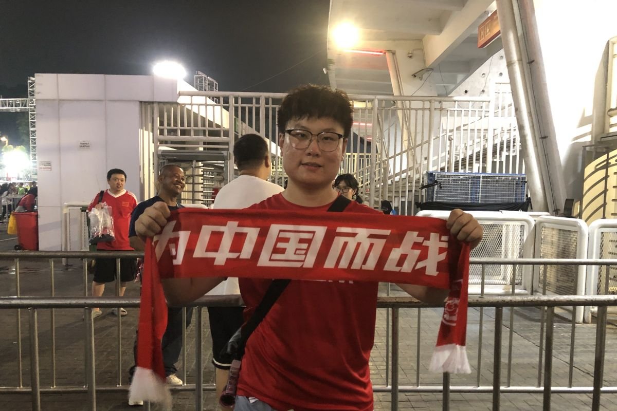 Pendukung China Meragukan Kemenangan Melawan Indonesia